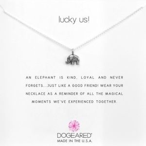 Dogeared Elephant Necklace, 16”